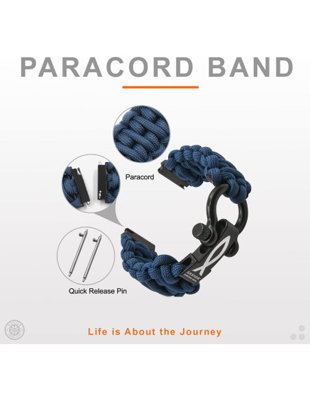 Banda de Reloj Paracord 20mm Savior Survival Gear - Unisex