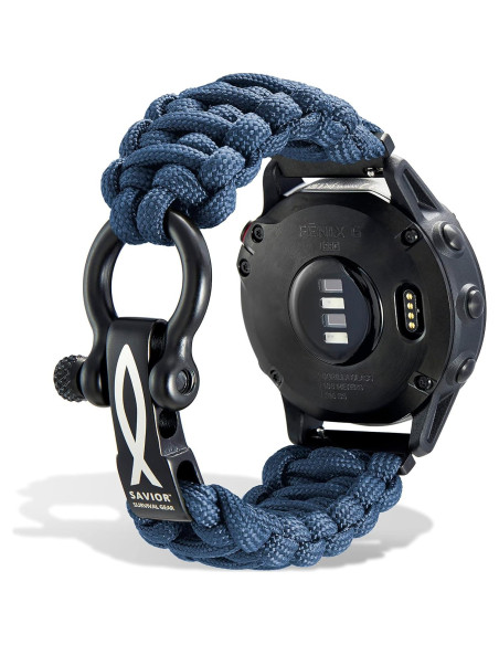 Banda de Reloj Paracord 20mm Savior Survival Gear - Unisex