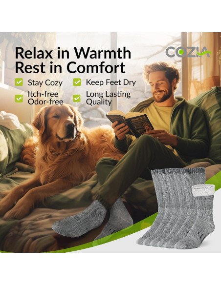 Calcetines de Invierno Cozia de Lana Merino Térmicos 3 Pares