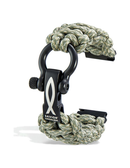 Banda de Reloj Paracord 20mm Savior Survival Gear - Unisex
