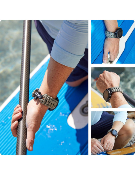 Banda de Reloj Paracord 20mm Savior Survival Gear - Unisex