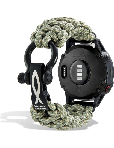 Banda de Reloj Paracord 20mm Savior Survival Gear - Unisex