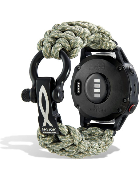 Banda de Reloj Paracord 20mm Savior Survival Gear - Unisex