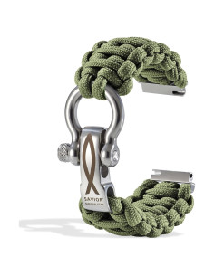 Banda de Reloj Paracord 20mm Savior Survival Gear - Verde