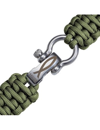 Banda de Reloj Paracord 20mm Savior Survival Gear - Verde