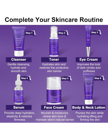 Set de Cuidado de la Piel DOYEEWO Hidratante y Antienvejecimiento