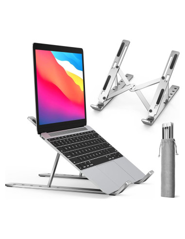 Soporte para Laptop iVoler Ajustable en 6 Alturas Plata