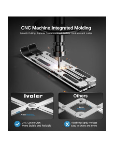 Soporte para Laptop iVoler Ajustable en 6 Alturas Plata 2