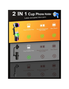 Soporte 2 en 1 para Teléfono y Taza TAZENI Ajustable 2