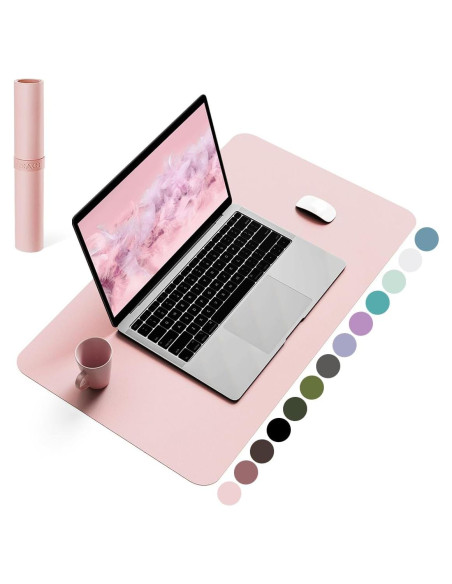 Alfombrilla de Escritorio Antideslizante YSAGi Rosa 60x35 cm