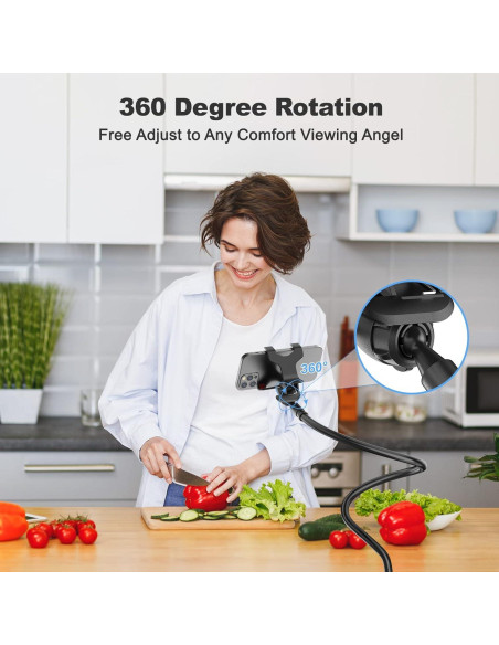 Soporte Gooseneck VIVI MAO 80 cm para Teléfono Móvil Negro