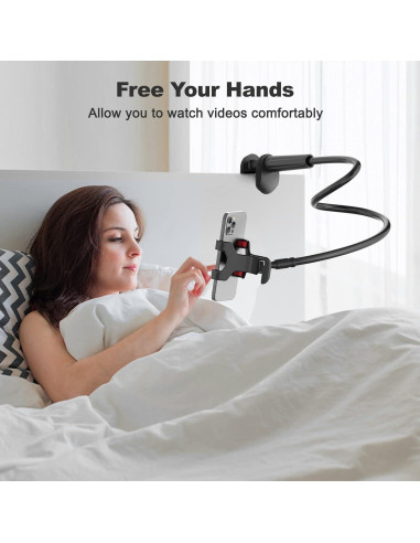 Soporte Gooseneck VIVI MAO 80 cm para Teléfono Móvil Negro