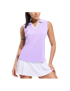 Camisa de Polo Sin Mangas MIER para Mujeres - Cuello en V