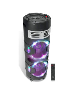 Altavoz PA Bluetooth Pyle PBMSPG82.5 1200W con luces y micrófono