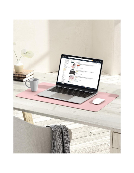 Alfombrilla de Escritorio Antideslizante YSAGi Rosa 60x35 cm