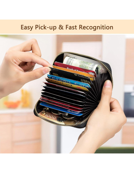 Billetera RFID imeetu para mujeres - Estuche con cremallera