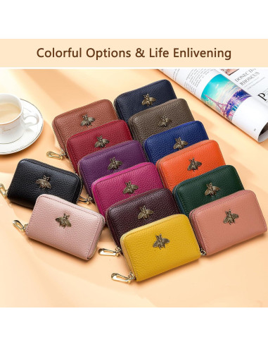 Billetera RFID imeetu para mujeres - Estuche con cremallera