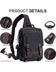 Bolsa Mensajera de Lona mygreen 29x39x12 cm Caqui 2