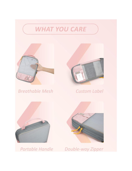 Cubos de Compresión BAGSMART Set de 6 para Viajes