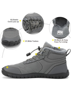 Botas de Nieve FLARUT Unisex Impermeables y Antideslizantes 2