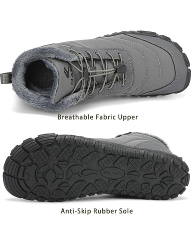 Botas de Nieve FLARUT Unisex Impermeables y Antideslizantes