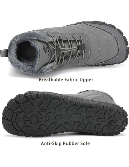 Botas de Nieve FLARUT Unisex Impermeables y Antideslizantes