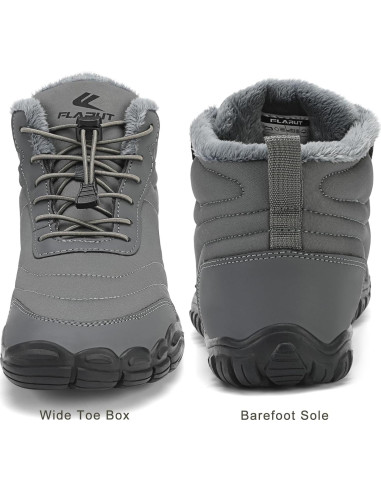 Botas de Nieve FLARUT Unisex Impermeables y Antideslizantes