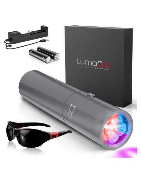 Antorcha Terapia Luz Roja LumaDoc Luz Azul e Infrarroja