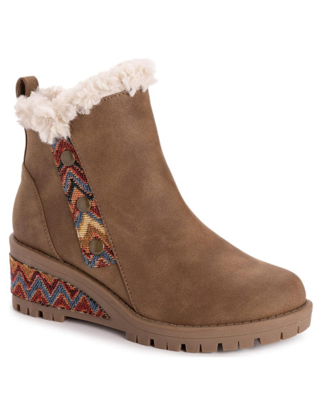 Botas de Cuña Halden MUK LUKS para Mujeres - Marrón 11
