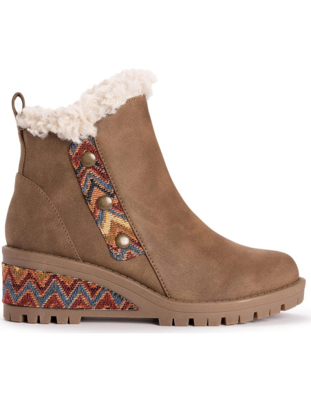 Botas de Cuña Halden MUK LUKS para Mujeres - Marrón 11