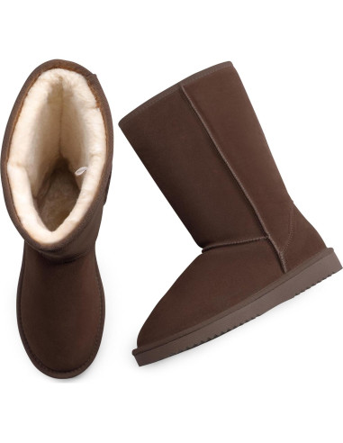 Botas de Nieve Altas Dream Pairs para Mujer - Cálidas y Cómodas