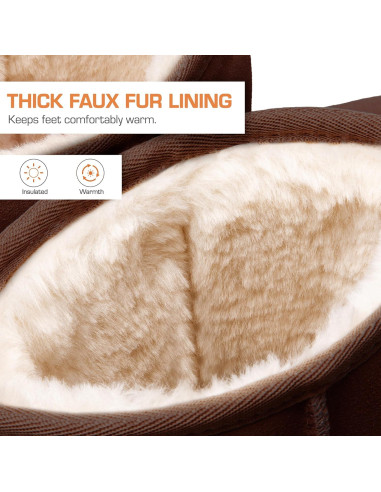 Botas de Nieve Altas Dream Pairs para Mujer - Cálidas y Cómodas