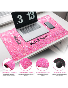 Alfombrilla de Ratón XXL Zokifab Rosa con Soporte Ergonómico 2