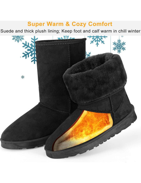 Botas de Nieve TeqHome para Mujeres Impermeables 26,8 cm
