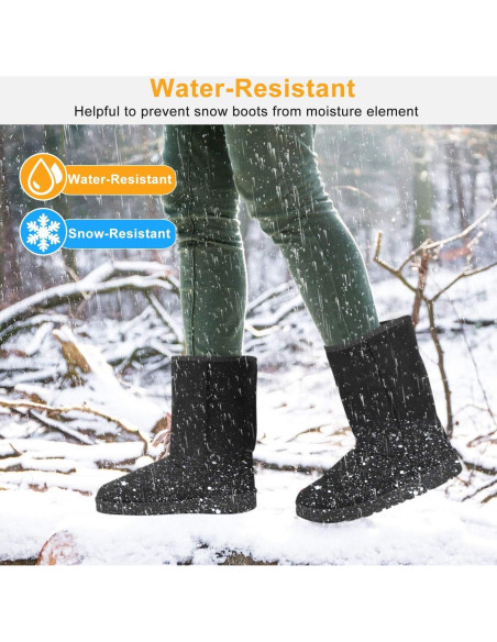 Botas de Nieve TeqHome para Mujeres Impermeables 26,8 cm