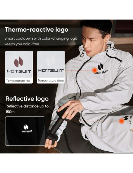 Chaleco de Sauna HOTSUIT 904pro para Hombres XXL Gris