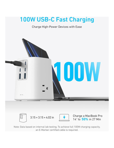Estación de Carga Anker 100W 9-en-1 USB-C y USB-A