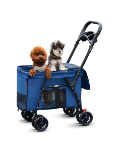 Carrito Plegable para Mascotas MOV COMPRA Azul 100x50 cm