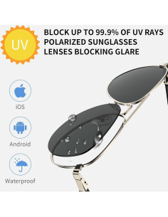 Gafas de sol inteligentes GetD GG14 con Bluetooth y control de voz 2