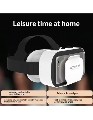 Gafas VR Sylpmoplar Ajustables para Teléfonos 4.7 a 6.5"