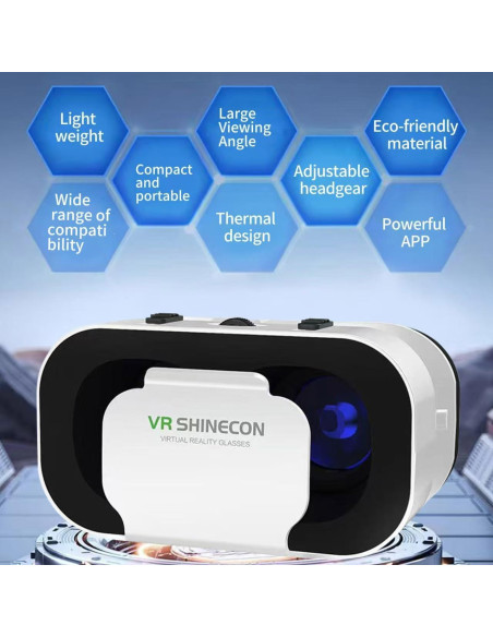 Gafas VR Sylpmoplar Ajustables para Teléfonos 4.7 a 6.5"