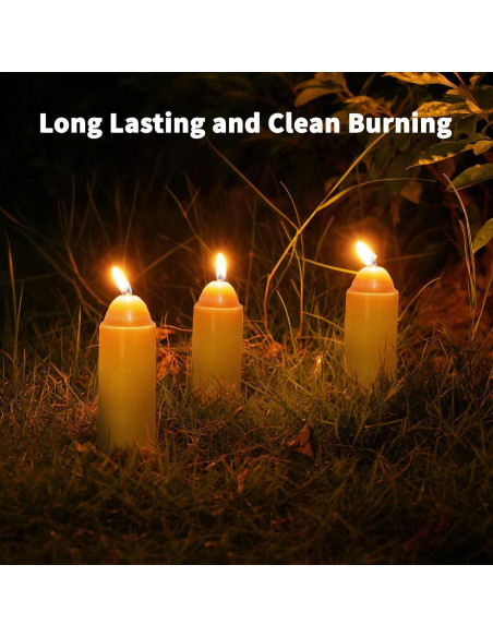 Velas de Cera de Abeja Natural NOMFIX 20 Piezas 15 Horas