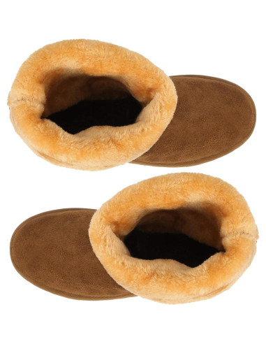 Botas de Nieve Moclever para Mujeres Castaño Impermeables