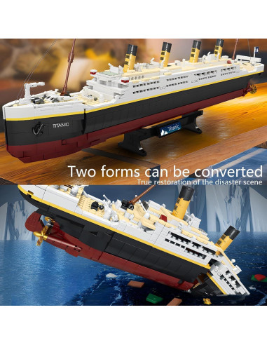Juego de Bloques de Construcción Titanic NDZUI 2022 Piezas