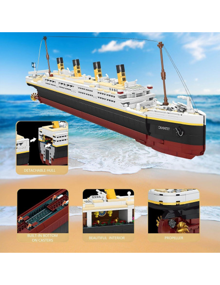 Juego de Bloques de Construcción Titanic NDZUI 2022 Piezas