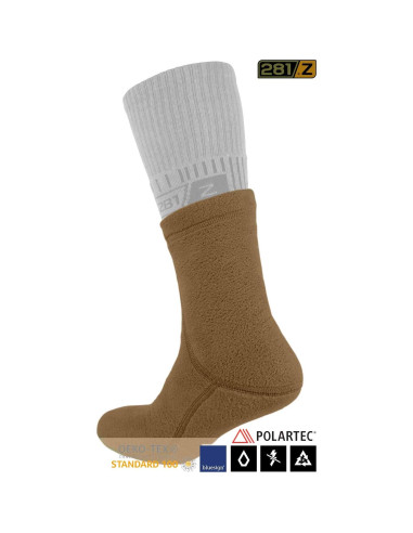 Calcetines Tácticos 281Z para Invierno - Polartec - Marrón Coyote