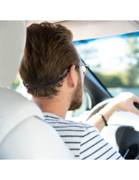 Correa Ajustable para Gafas Marca Gafas-2 Negra 19-34 cm