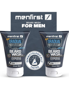 Champú MenFirst para Barba - Oscurece el Gris 135 ml 2