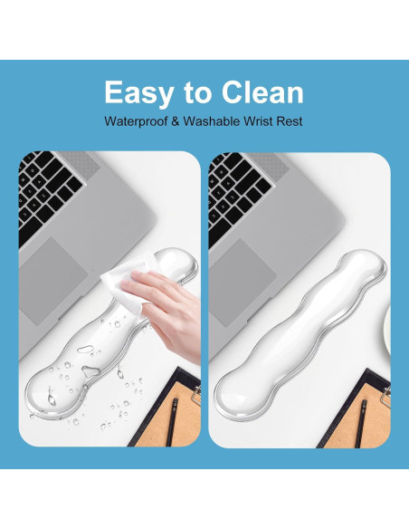 Juego de Reposamuñecas Ergonómico Ciyoja - Gel Silicona Antideslizante