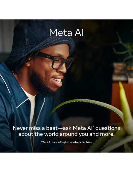 Gafas Meta Ray-Ban Wayfarer con cámara 12 MP y audio